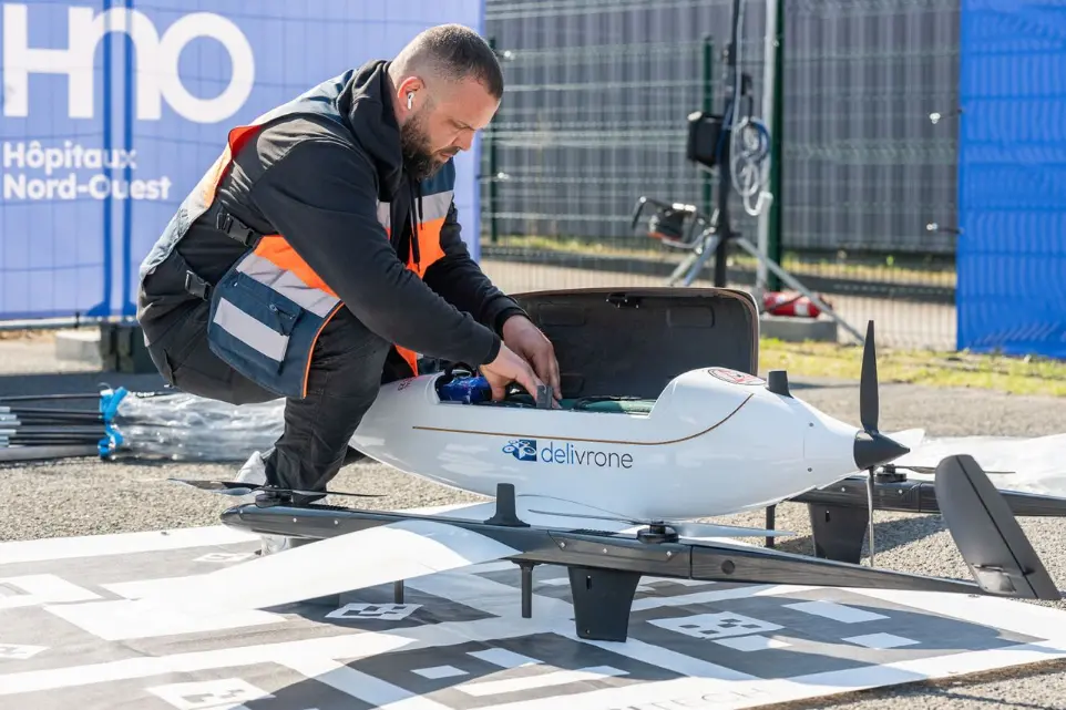 Préparation drone médical