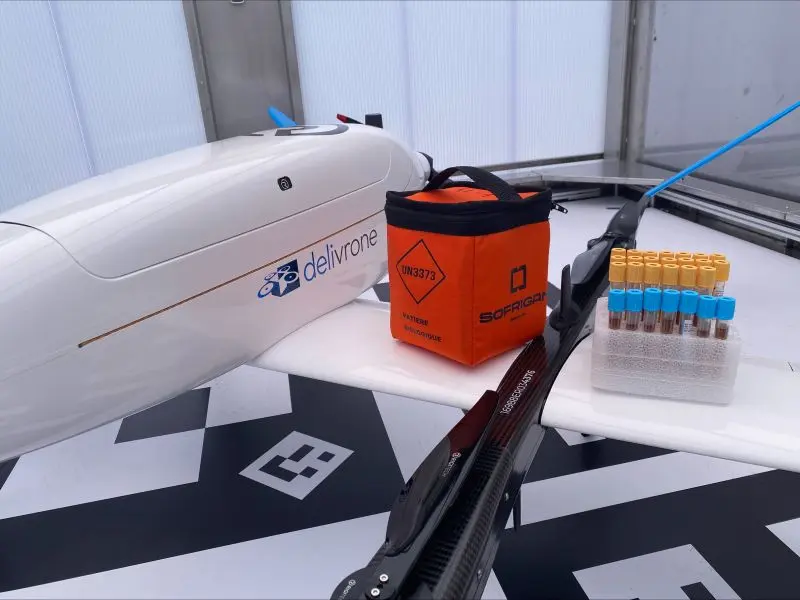Drone Vertiport Prélévements