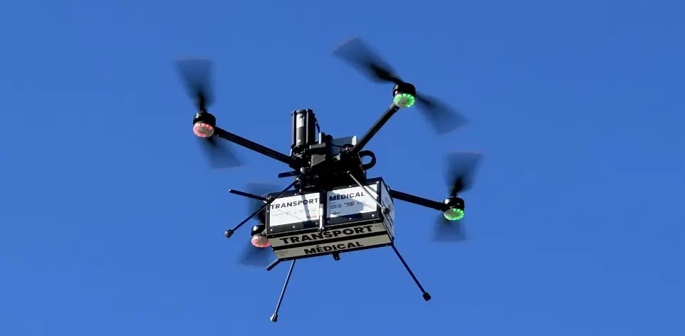 Vol drone médical