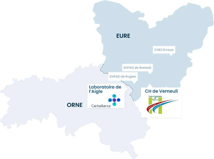 Carte des établissements de santé 