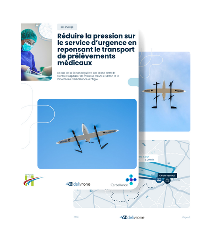 Drone médical Verneuil - Cerballiance